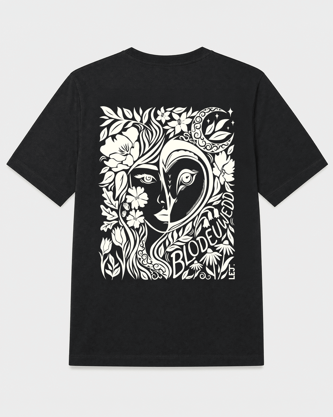 Blodeuwedd - Organic Cotton T-Shirt (Gwalia x LEJ) - Dillad GWALIA Clothing