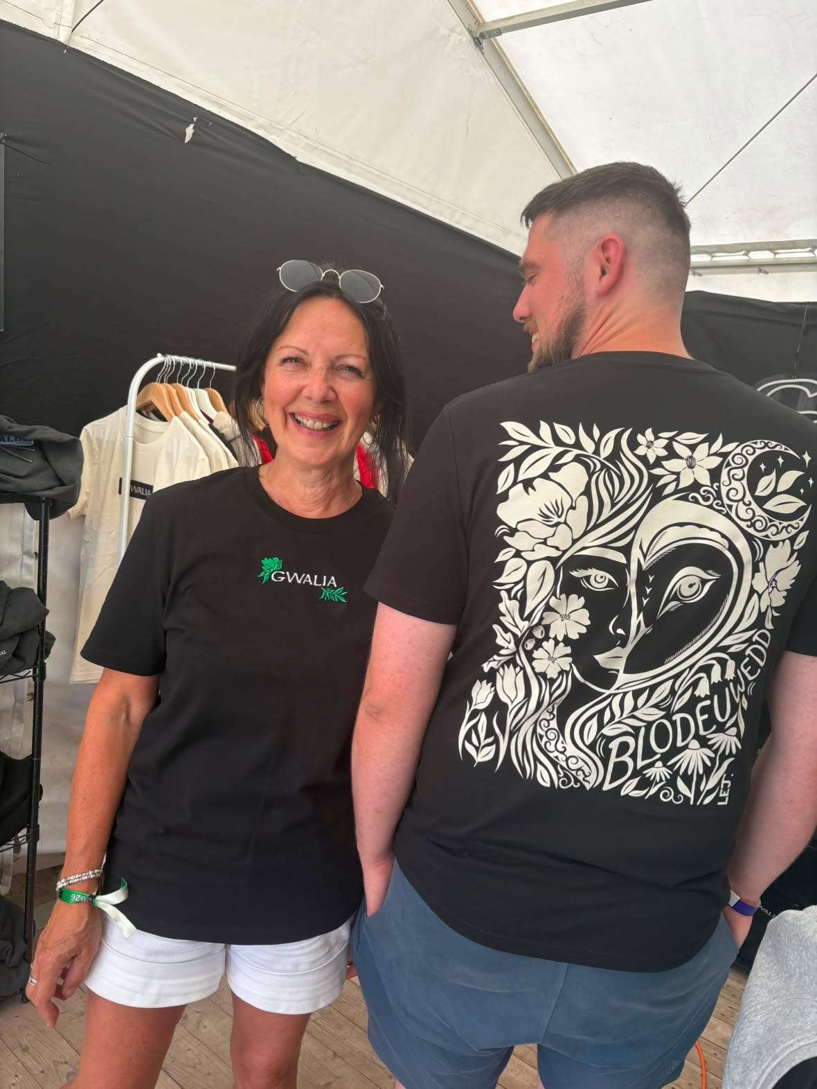 Blodeuwedd - Organic Cotton T-Shirt (Gwalia x LEJ) - Dillad GWALIA Clothing
