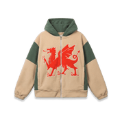 GWALIA Sherpa Fleece - Y Ddraig Goch - Dillad GWALIA Clothing